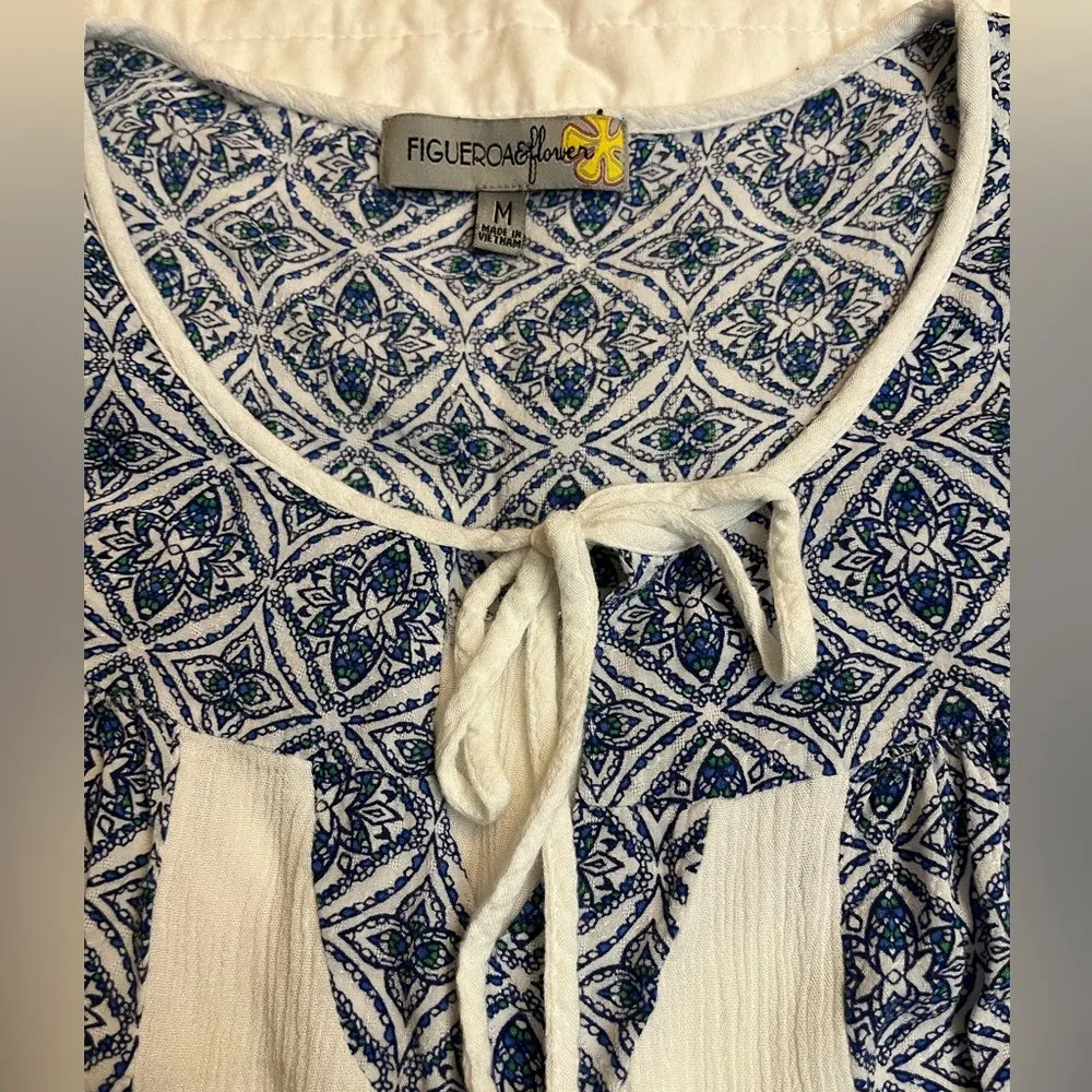 Figueroa & flower top White Size M - Image 3