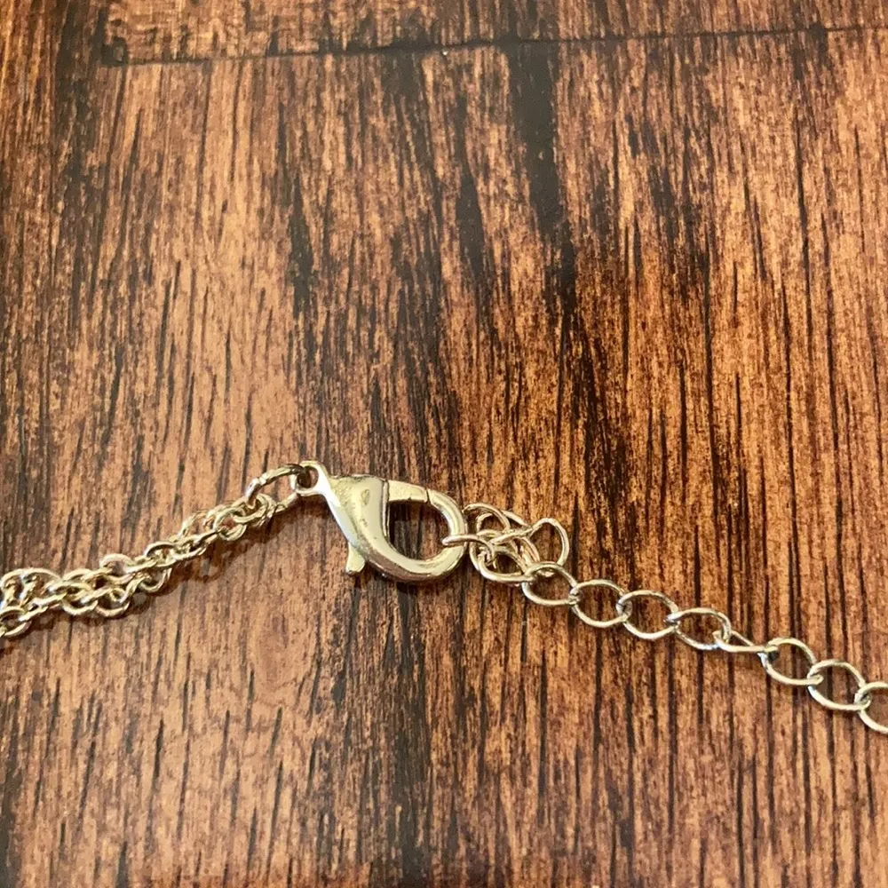 Double Layer Star Moon Gold Choker Chain Necklace Like New Scattered Pendant EUC - Image 7