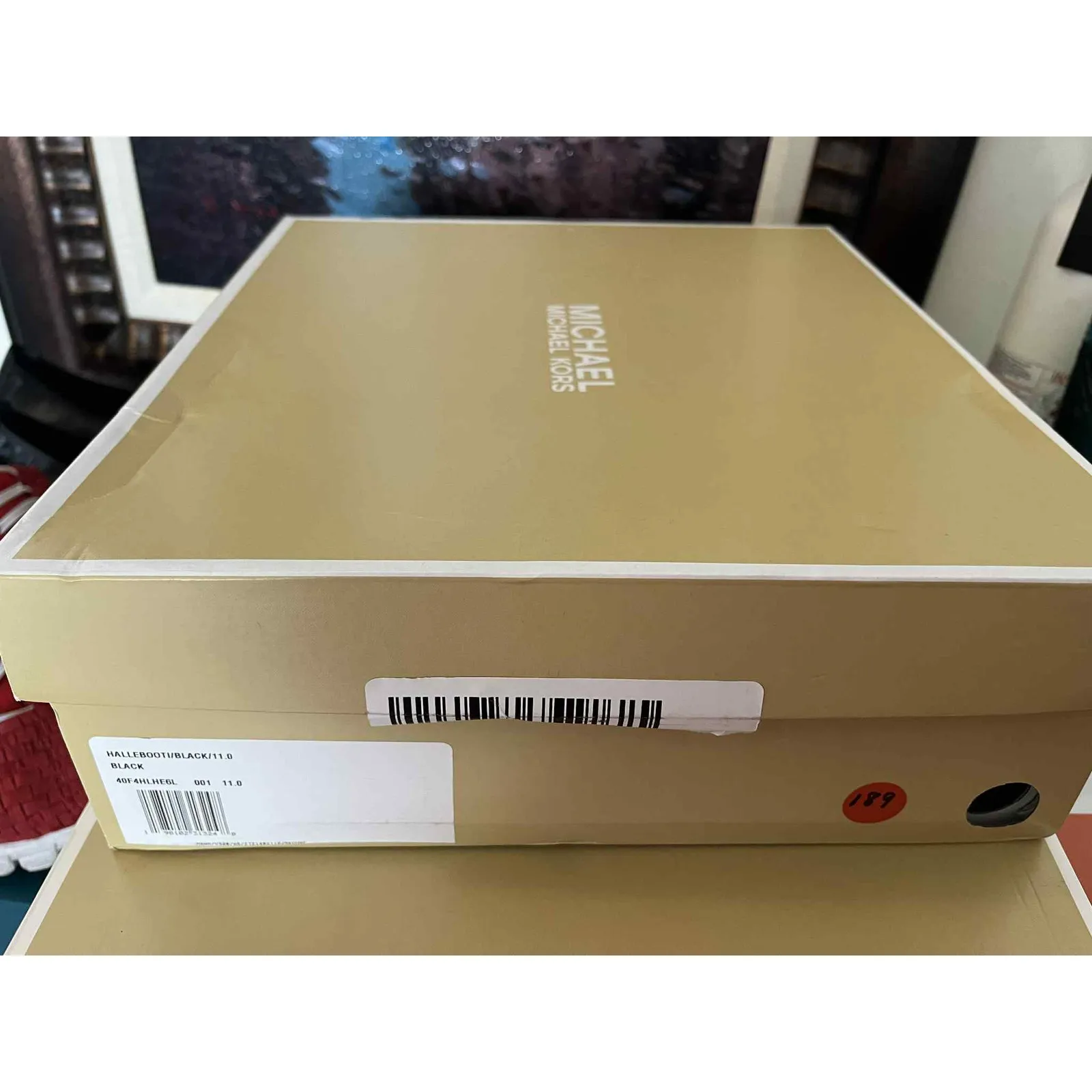 Michael Kors Halle Embellished Black Leather Ankle Boot Women Size 11 New In Box - Image 6