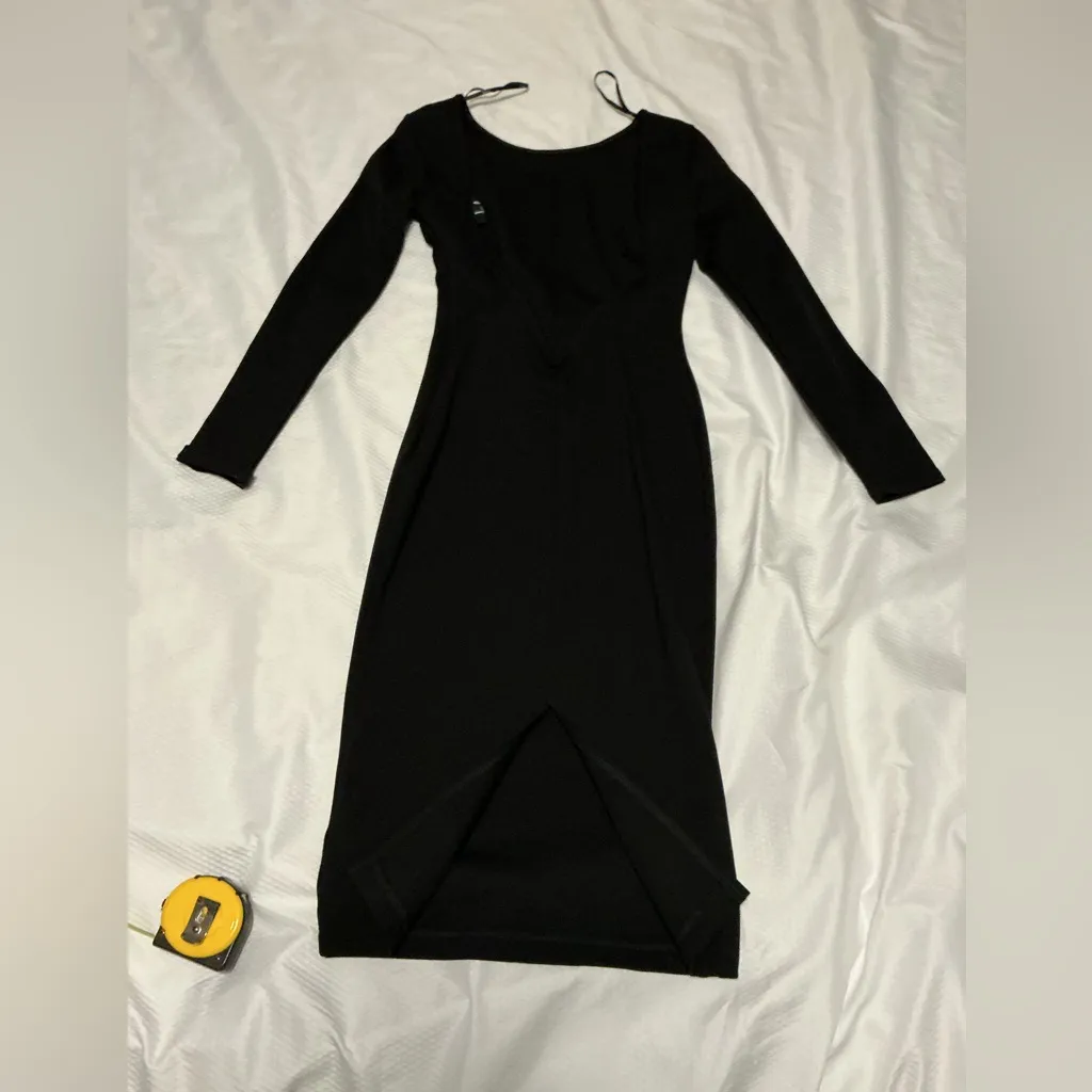 Lulu's Classic Black Long Sleeve Dress - Image 5
