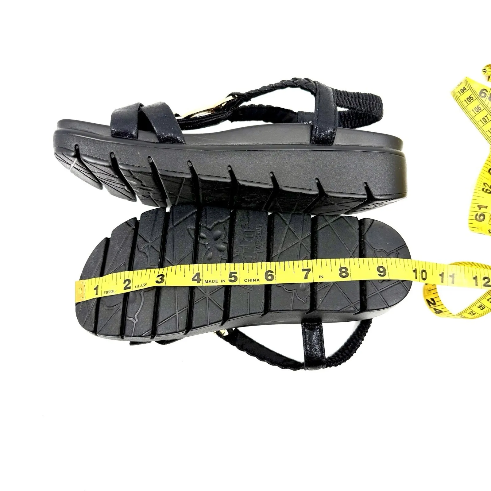 Alegria‎ ROZ-101 Black Jeweled Sandals Size 36 EU / US 6 Slip-On Comfort Wedge - Image 12