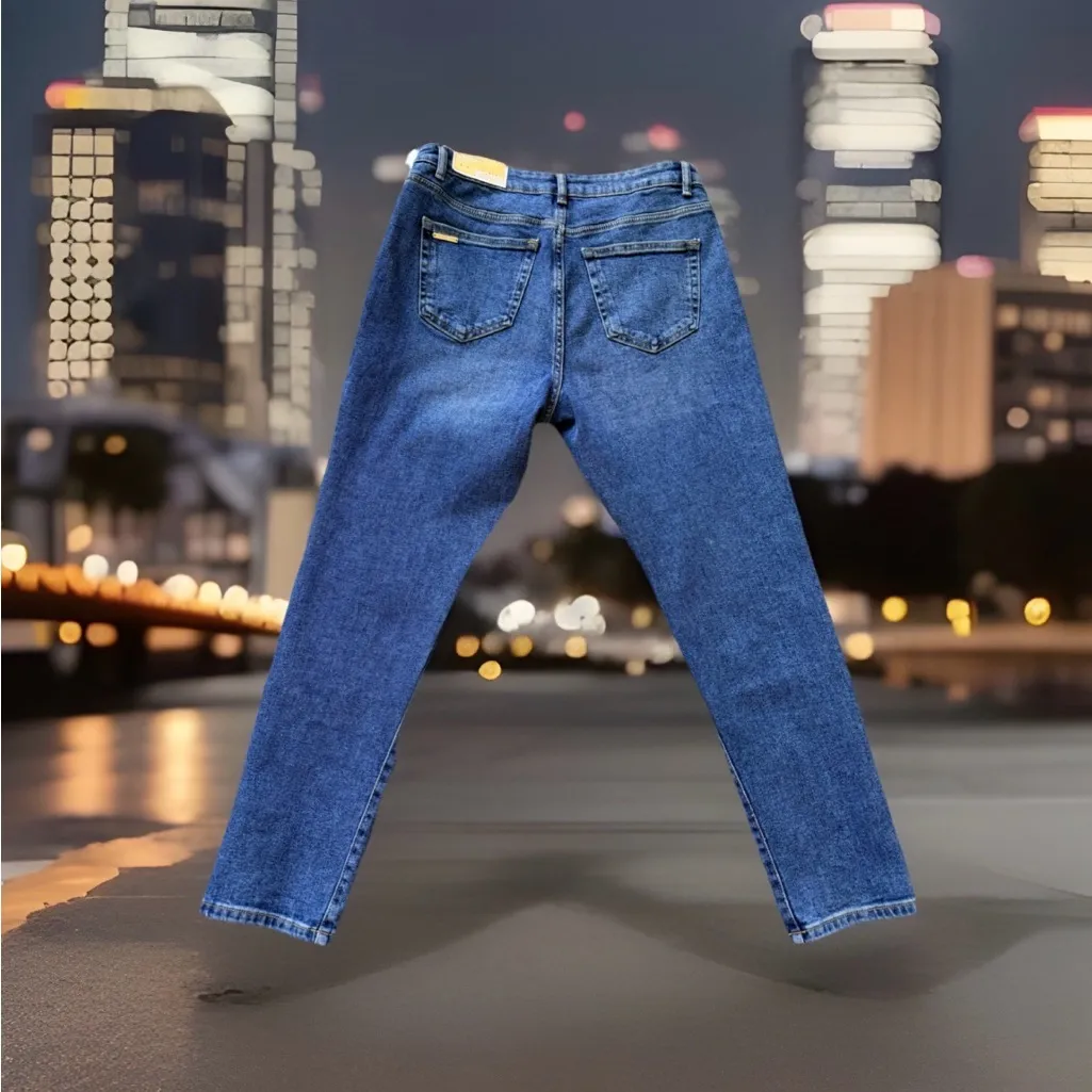 Michael Michael Kors Women’s Size 8 Selma High Rise Skinny Leg Ankle Jeans. New Blue - Image 4