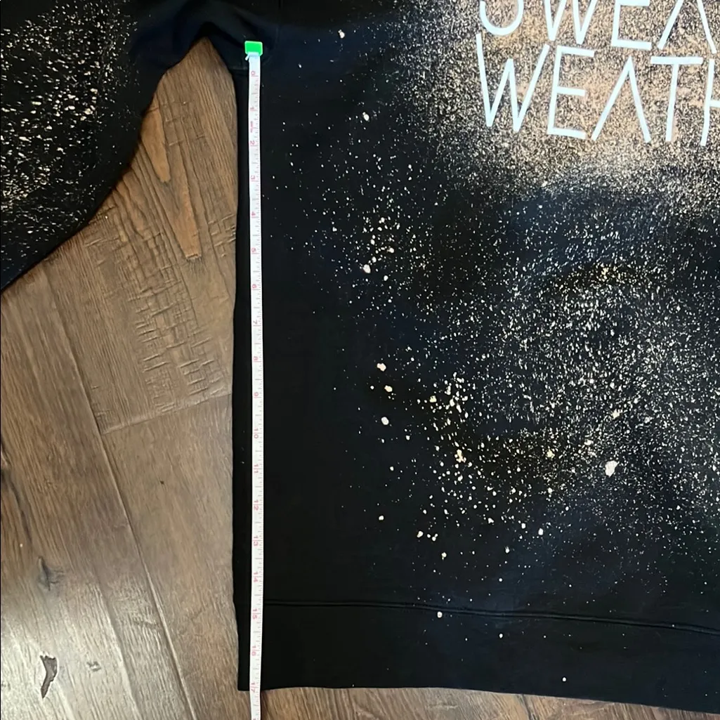 Prickly Pear Tx “Sweater Weather”Black and Gold Graphic Crewneck Black Size L - Image 3