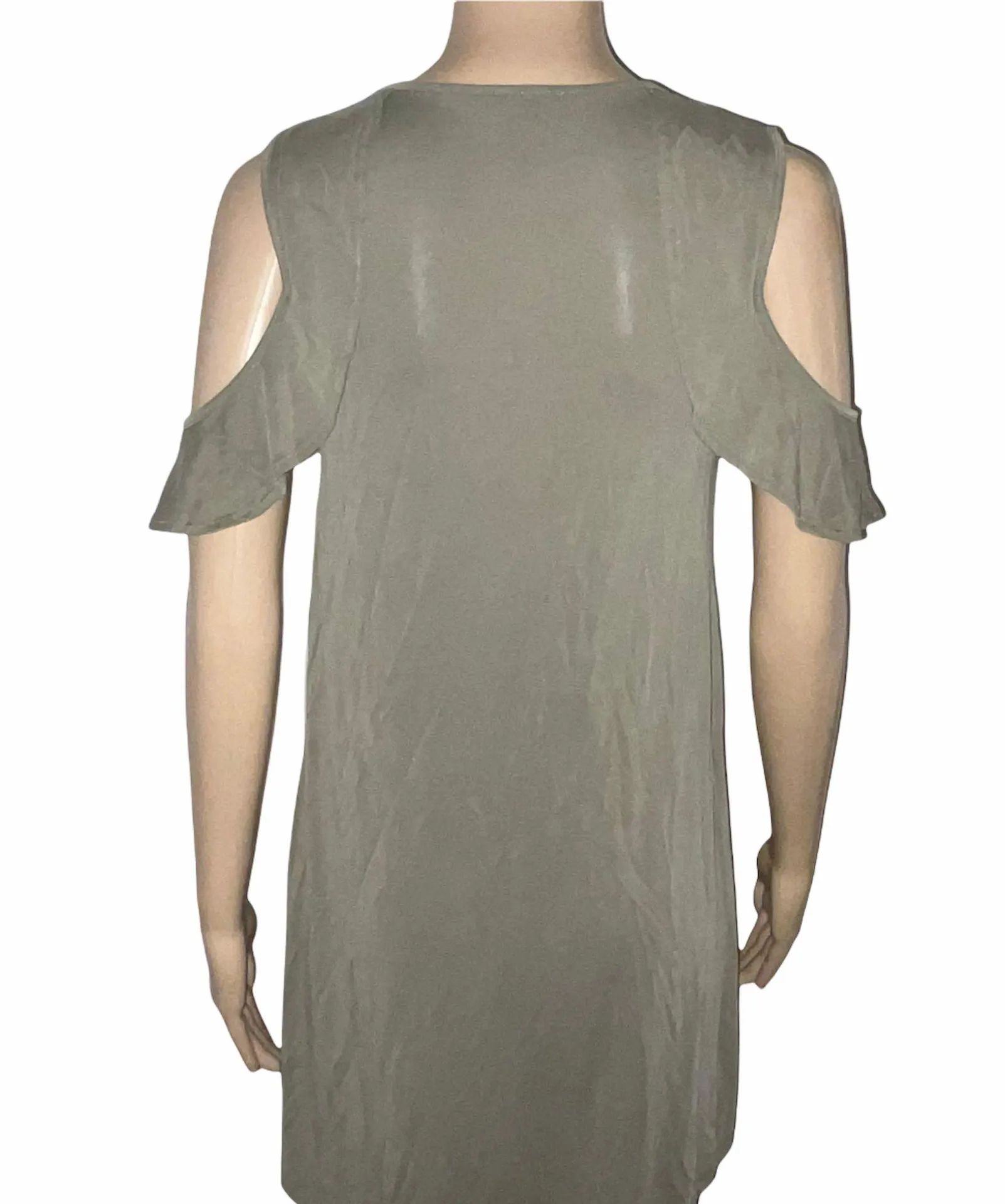 Short Sleeve Cold Shoulder Dress - Image 3