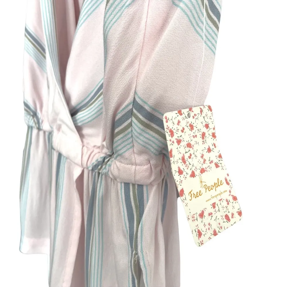 Free People Psychedelic Summer Pink Stripe Tank NWT - Image 4