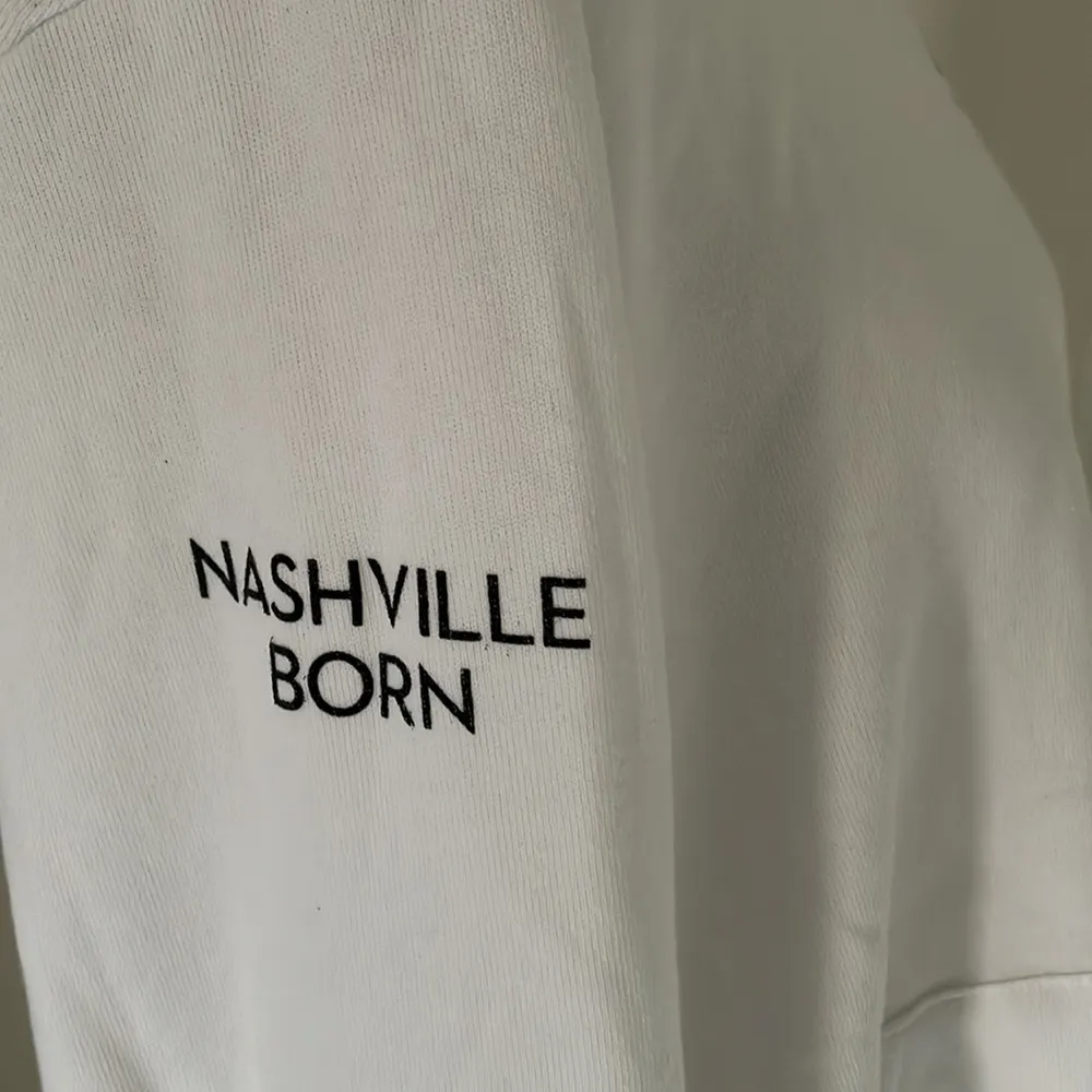 Super Soft and Comfy White Nashville “Eat Well, Be Kind” Hoodie - Image 3