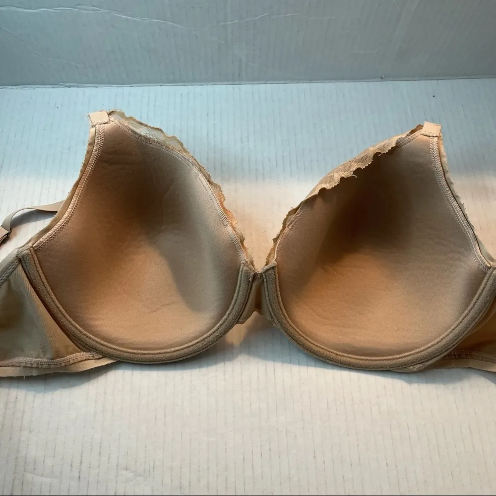 Natori Bra Hidden Glamour Full Fit Contour Underwire Bra Cafe 34DDD EUC #736044 - Image 10