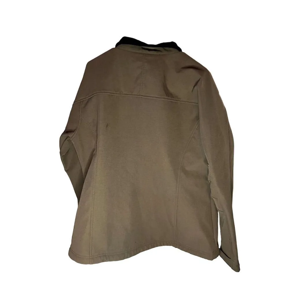 Carhartt Women's XL Brown Soft Shell Jacket Fleece Lined Casual Workwear - Image 3