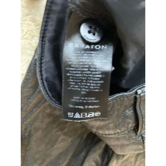 ARITZIA‎ Babaton SIZE 00 Vegan faux Leather Belted Pants trousers black - Image 9