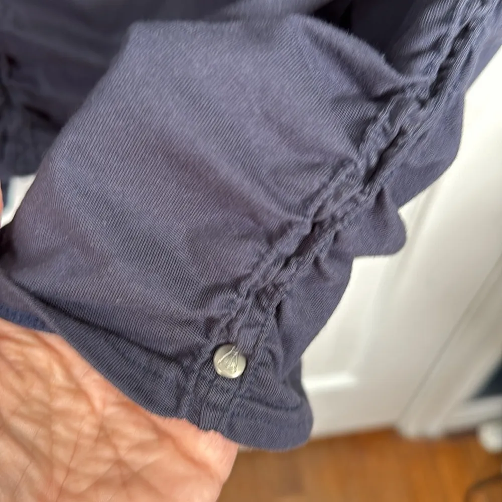 Neon Buddha Women's Jackson Ruched Skirt in Navy Blue W1731 Sz S - Image 5