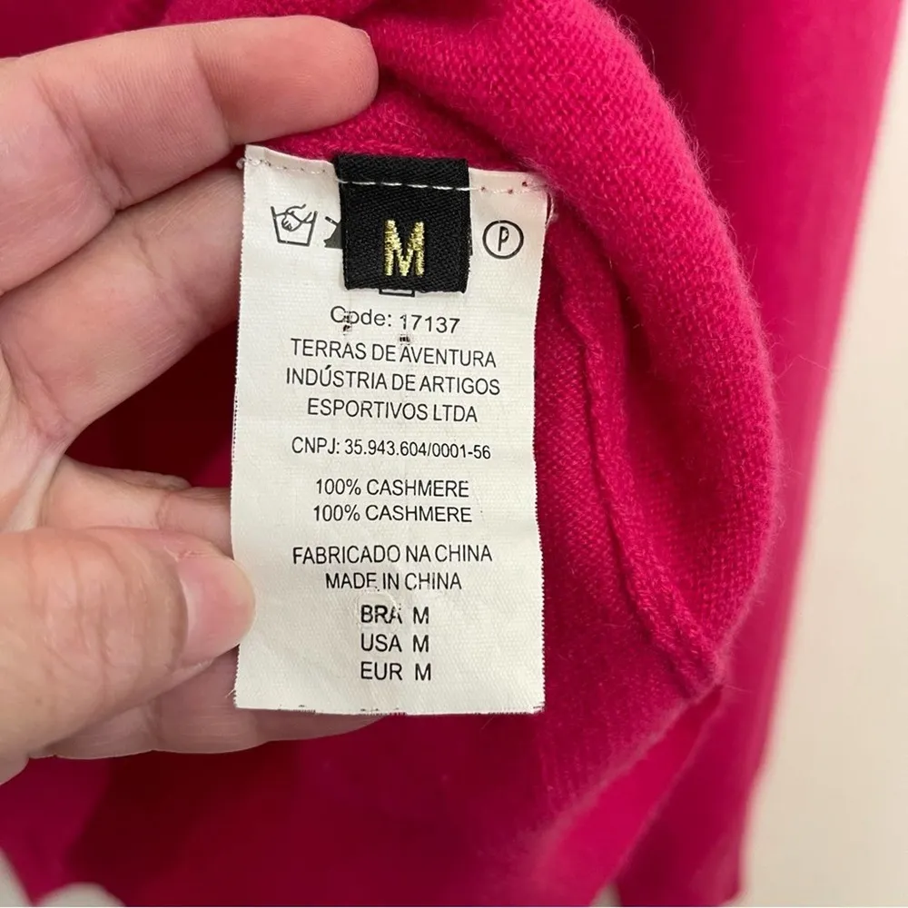 Osklen Pink V Neck Cashmere Sweater Size M - Image 5