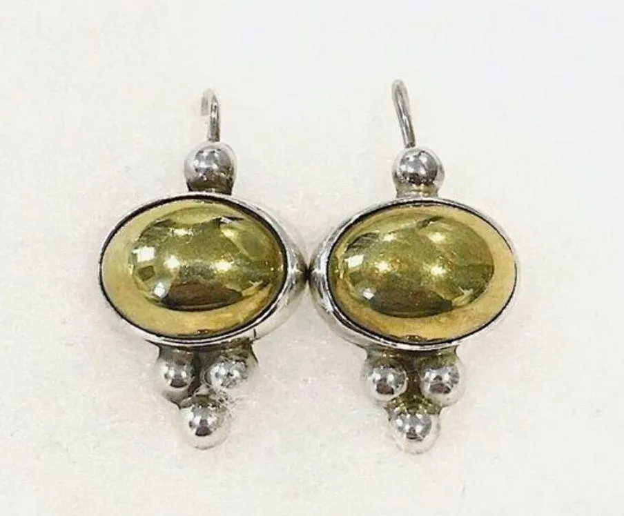 Silpada Victorian Sterling Silver 925 Brass Earrings - Image 2
