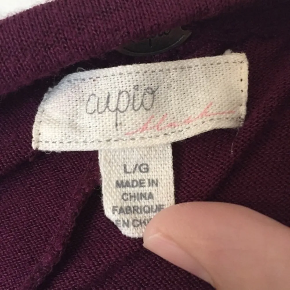 Dark Purple Long Sleeved Loose Soft Sweater Top - Image 6