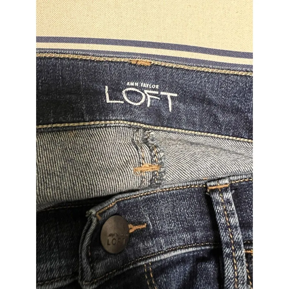 Ann Taylor Loft Jeans Women's Size 26/2 Modern Skinny Stretch 28x30‎ BRG-C - Image 7