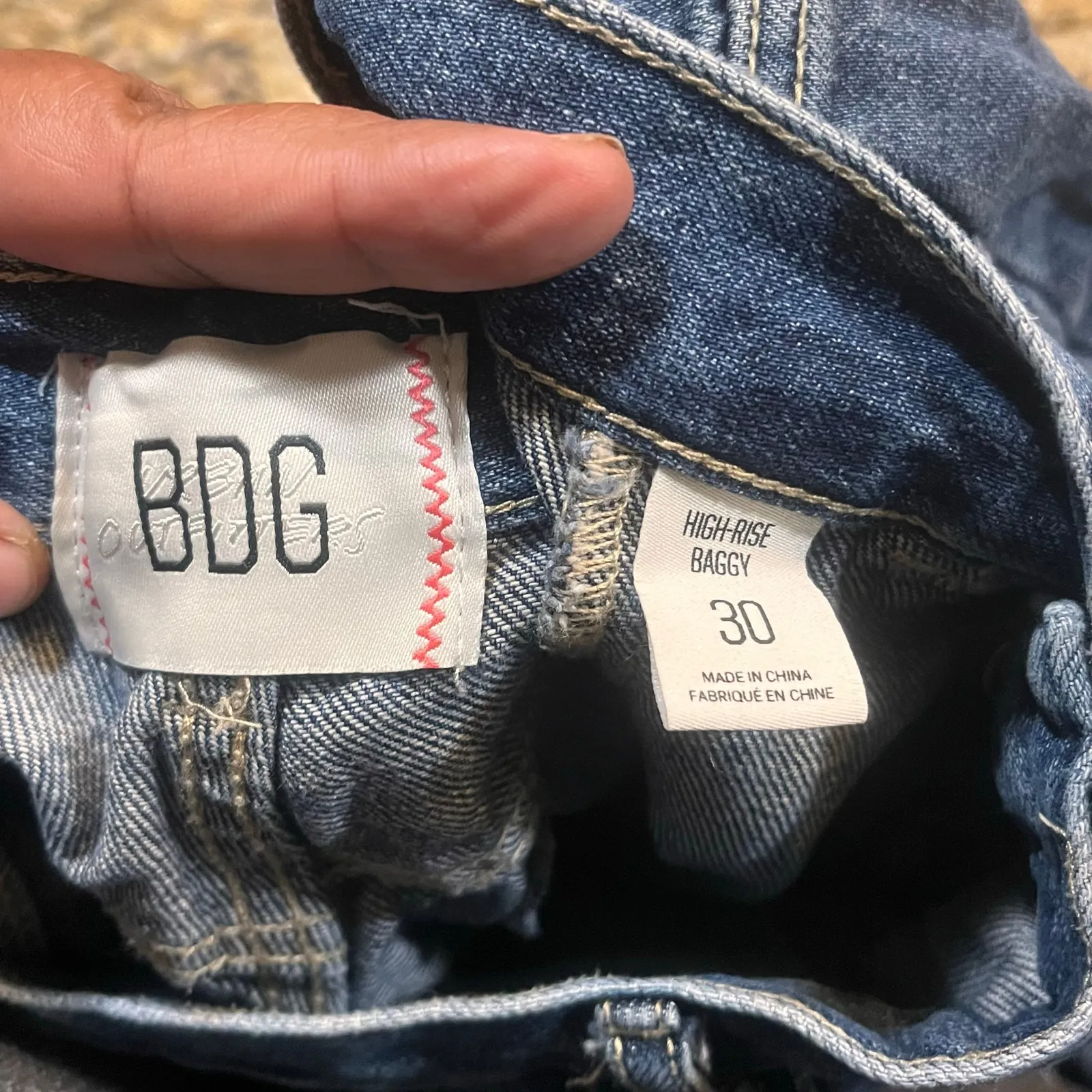 BDG Womens 30 Wide Leg Cargo High Rise Y2K Skater Baggy‎ Jeans Cargo - Image 4