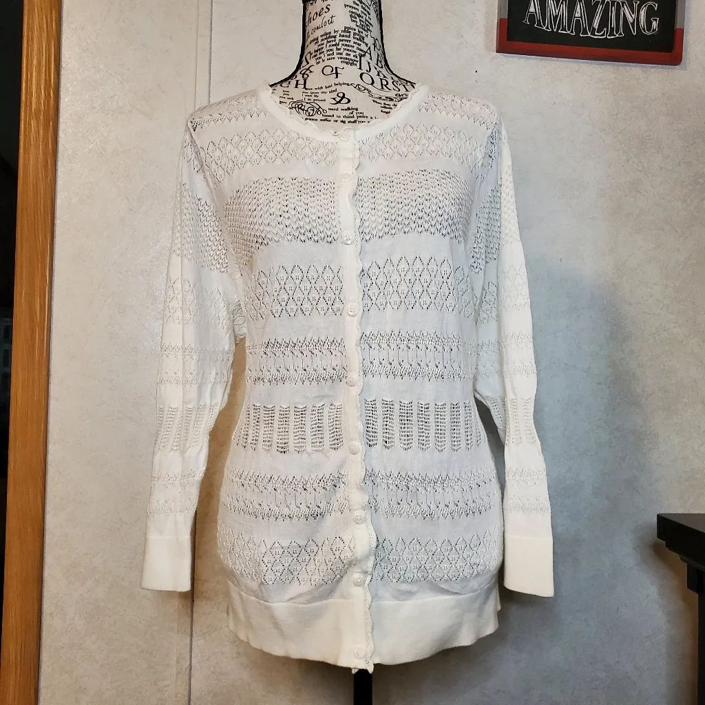 Tommy Hilfiger White Women's Cardigan - Image 3