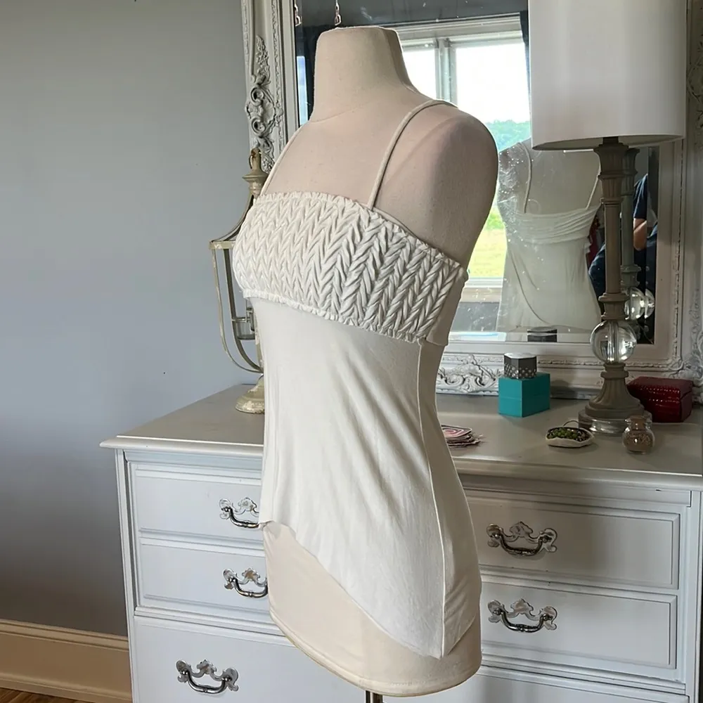 Bailey 44 Top Off White Tank Spaghetti Straps Womens XS Fit & Flare - Image 3