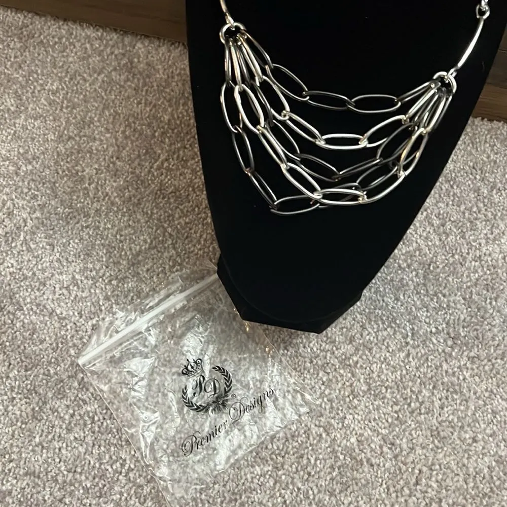 NWOT Premier Designs Multi Layered Bib necklace - Image 2