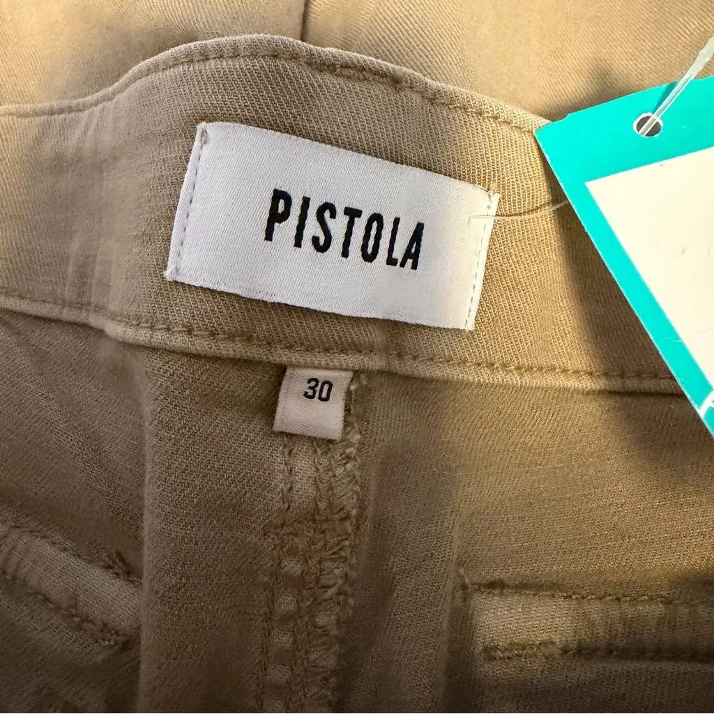 Pistola Mara Straight leg capri utility pants in safari khaki size 30 NWT - Image 6