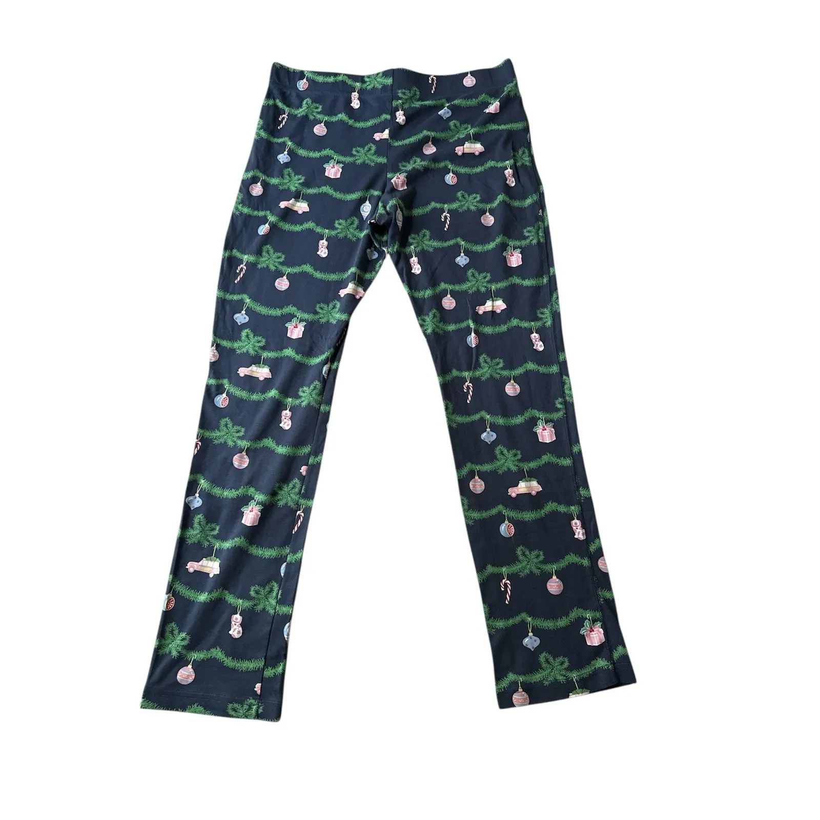 Beaufort Bonnet Company Darling Deck Halls Pajama Set Womens XL Navy Christmas Blue - Image 10