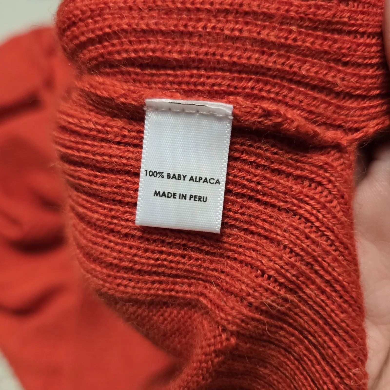 SSKEIN Womens Red Crewneck Boxy Baby‎ Alpaca Pullover Sweater Sz L NWT $298 Size L - Image 6