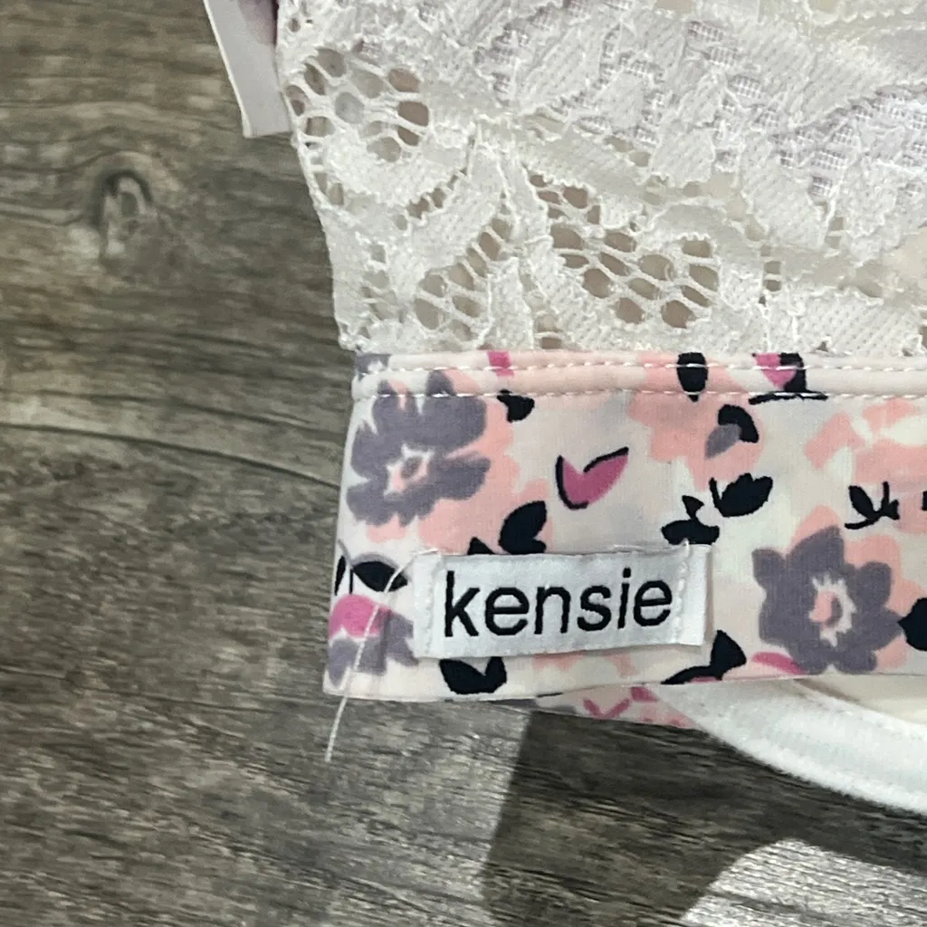 Kensie Pink and Black Floral Bra - Image 5