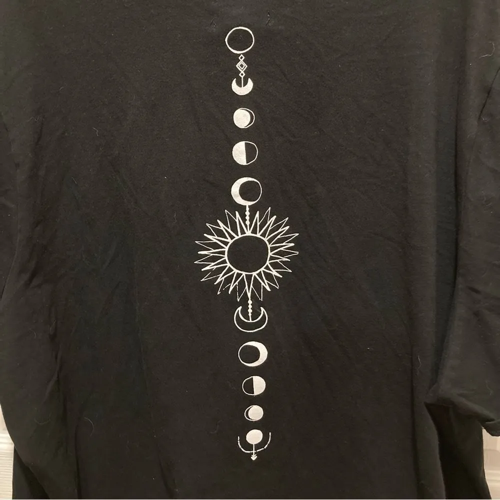 HOT TOPIC Grommet & D-Ring Strap Mock Neck Cutout Girls Crop T-Shirt Size 5X Jr - Image 7