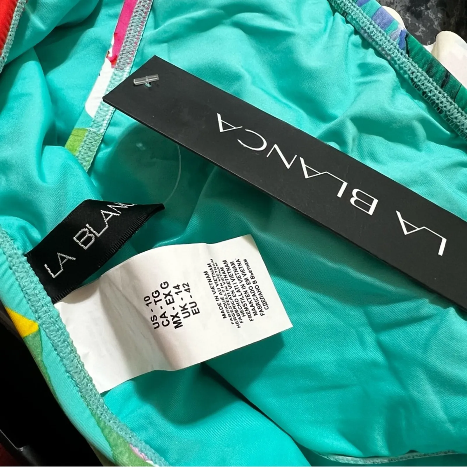 LA BLANCA Tropea Underwire Top & Ruffle Skirted Bikini Bottom set NEW 10 - Image 7