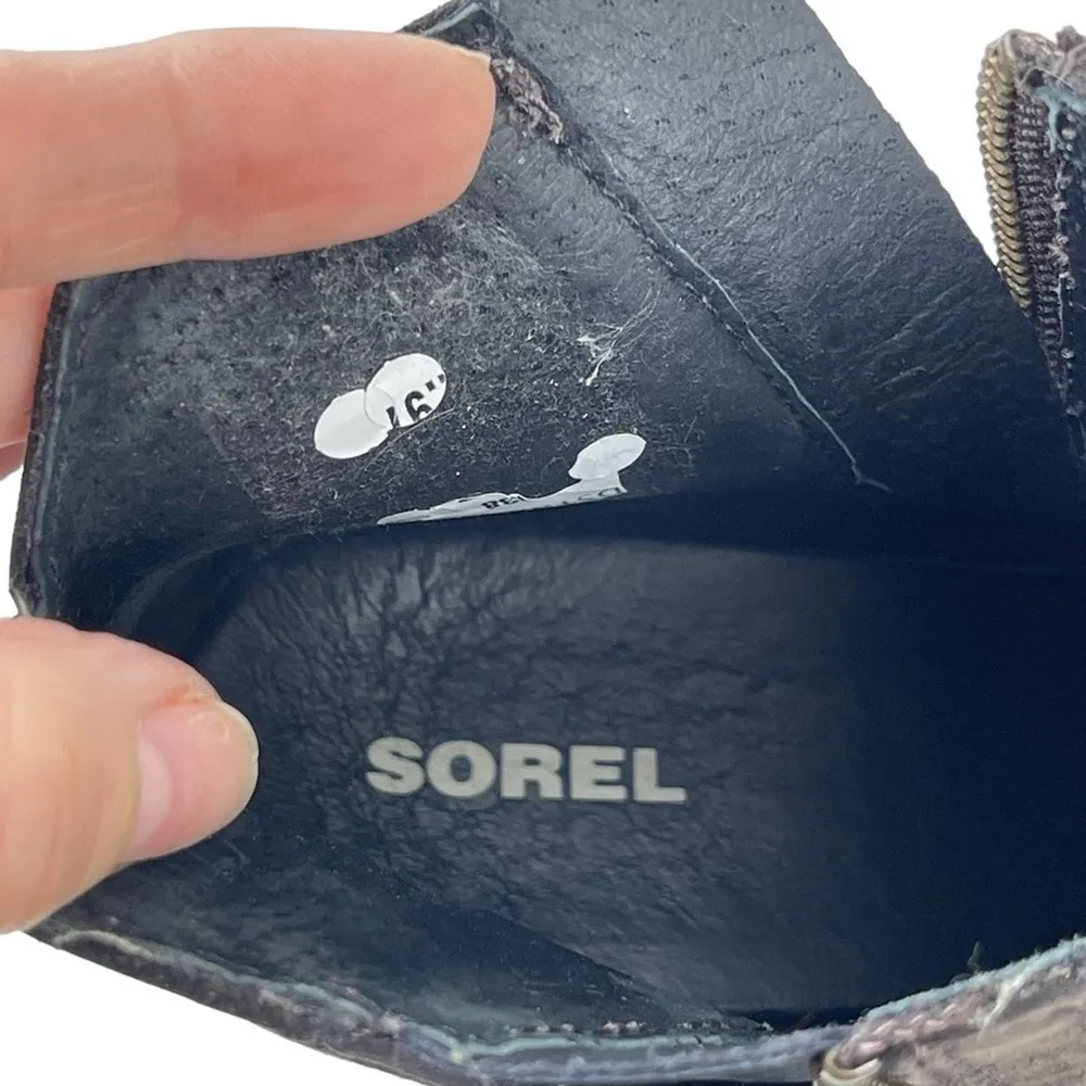 Sorel Blake Distressed Ankle Waterproof Leather Boots in Blackened Brown Size 7 - Image 13