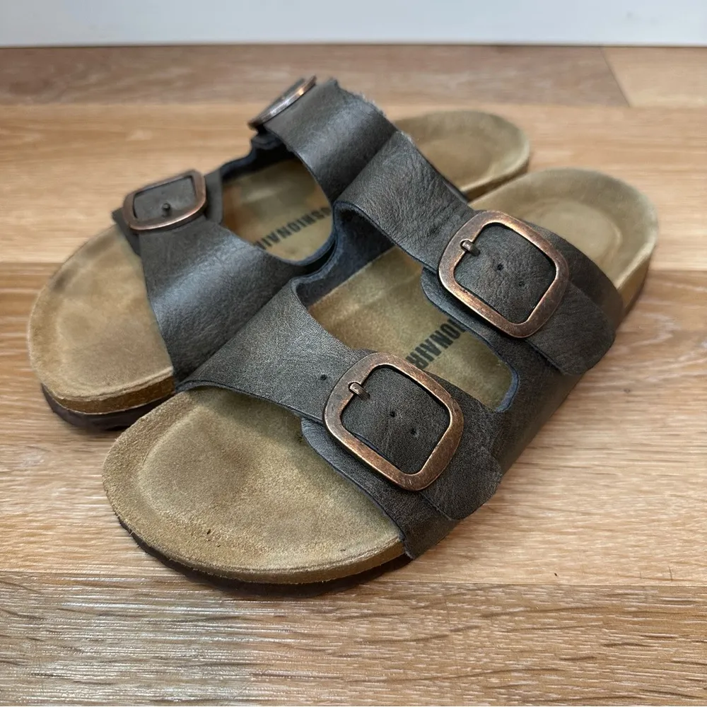 Cushionaire Women's Cork Foodbed Slide Comfort Sandals, Size 7 - Image 3