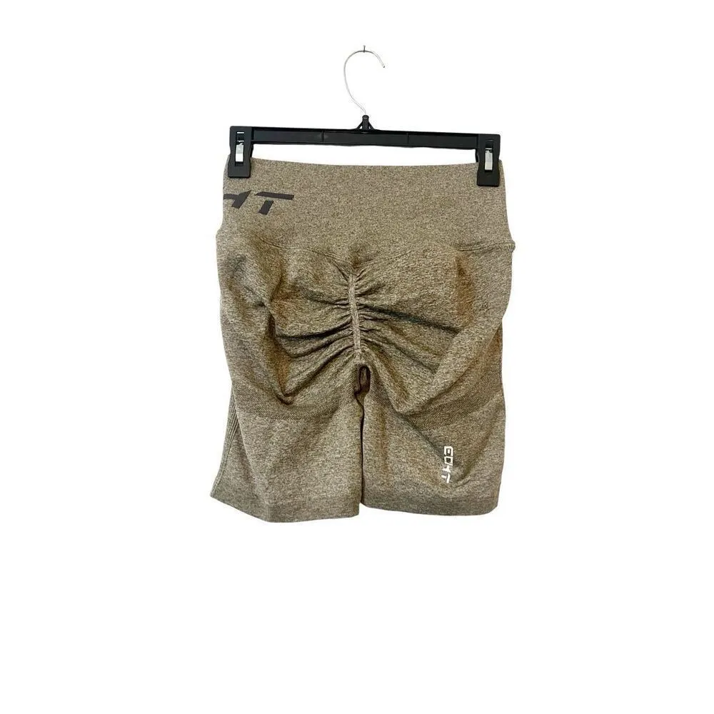 ECHT Arise Scrunch Green Legging Athletic Shorts‎ Size Large - Image 2