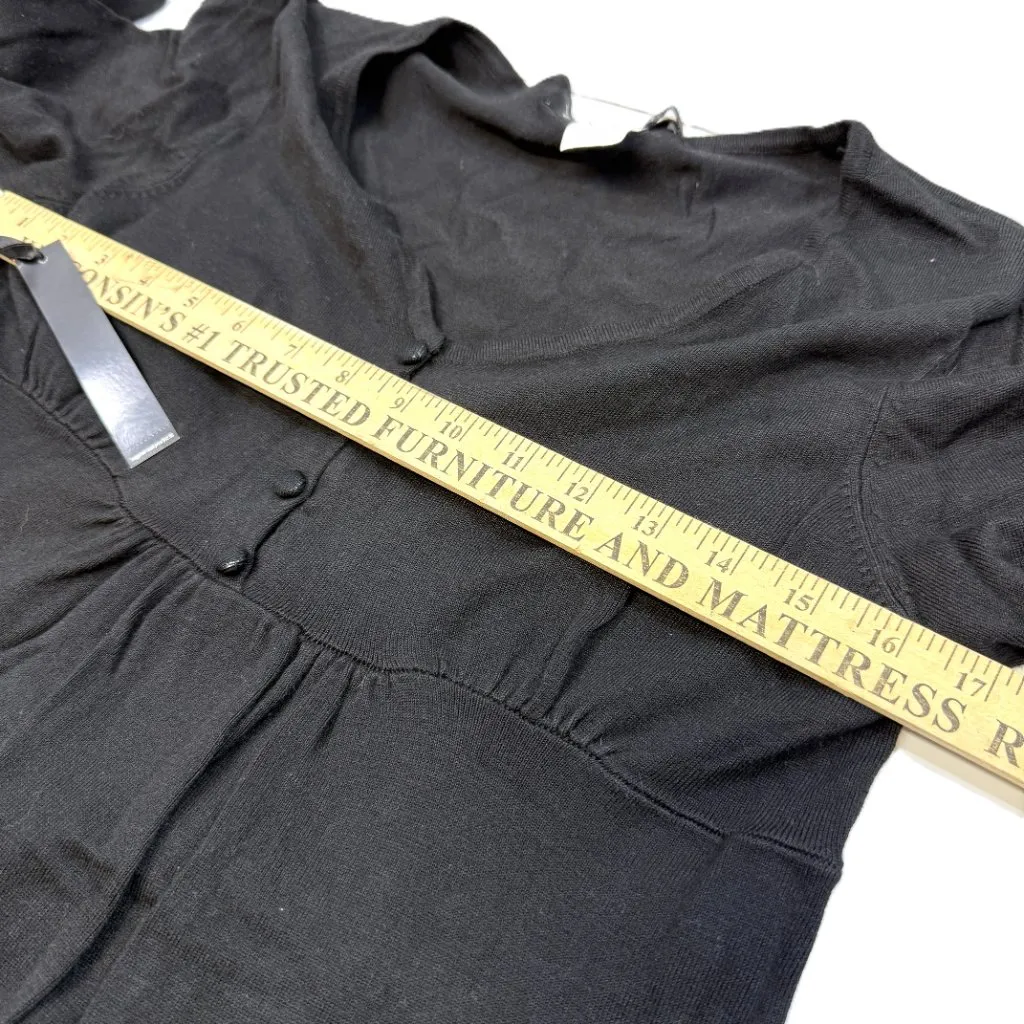 Valerie Simon Button Blouse Women’s Large Black - Image 5