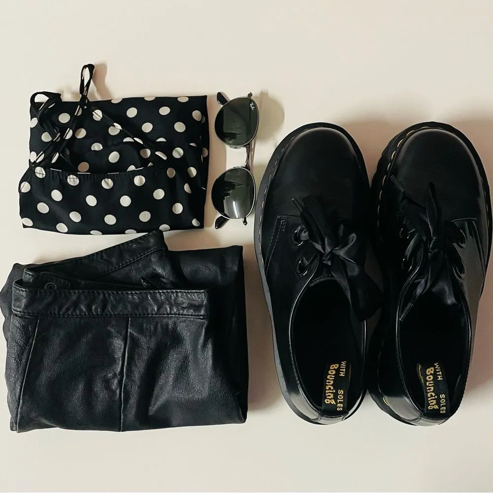 Charlotte Russe Black Polka Dot Tie-Back Crop Top NWT Size M - Image 2