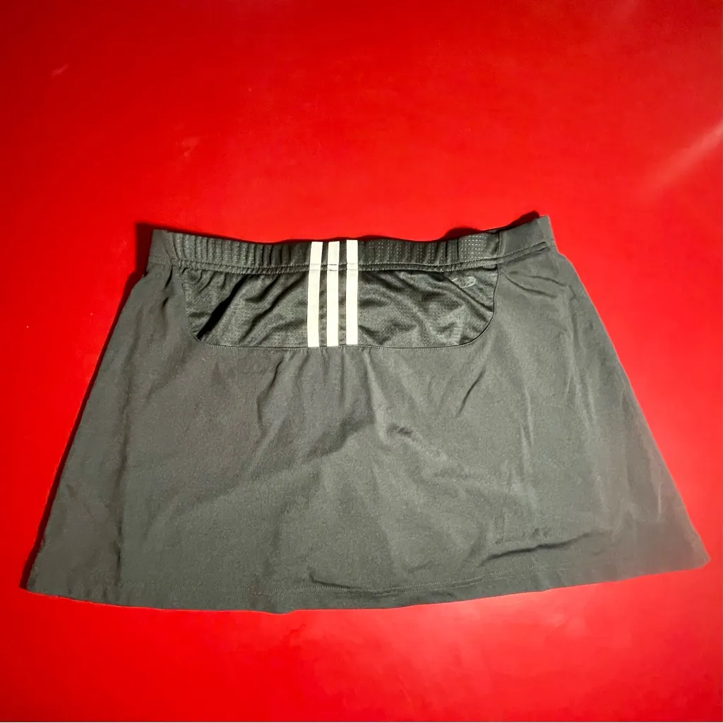 Adidas Clima365 Skort Womens L Black Athletic Golf Tennis Running Shorts sporty - Image 3