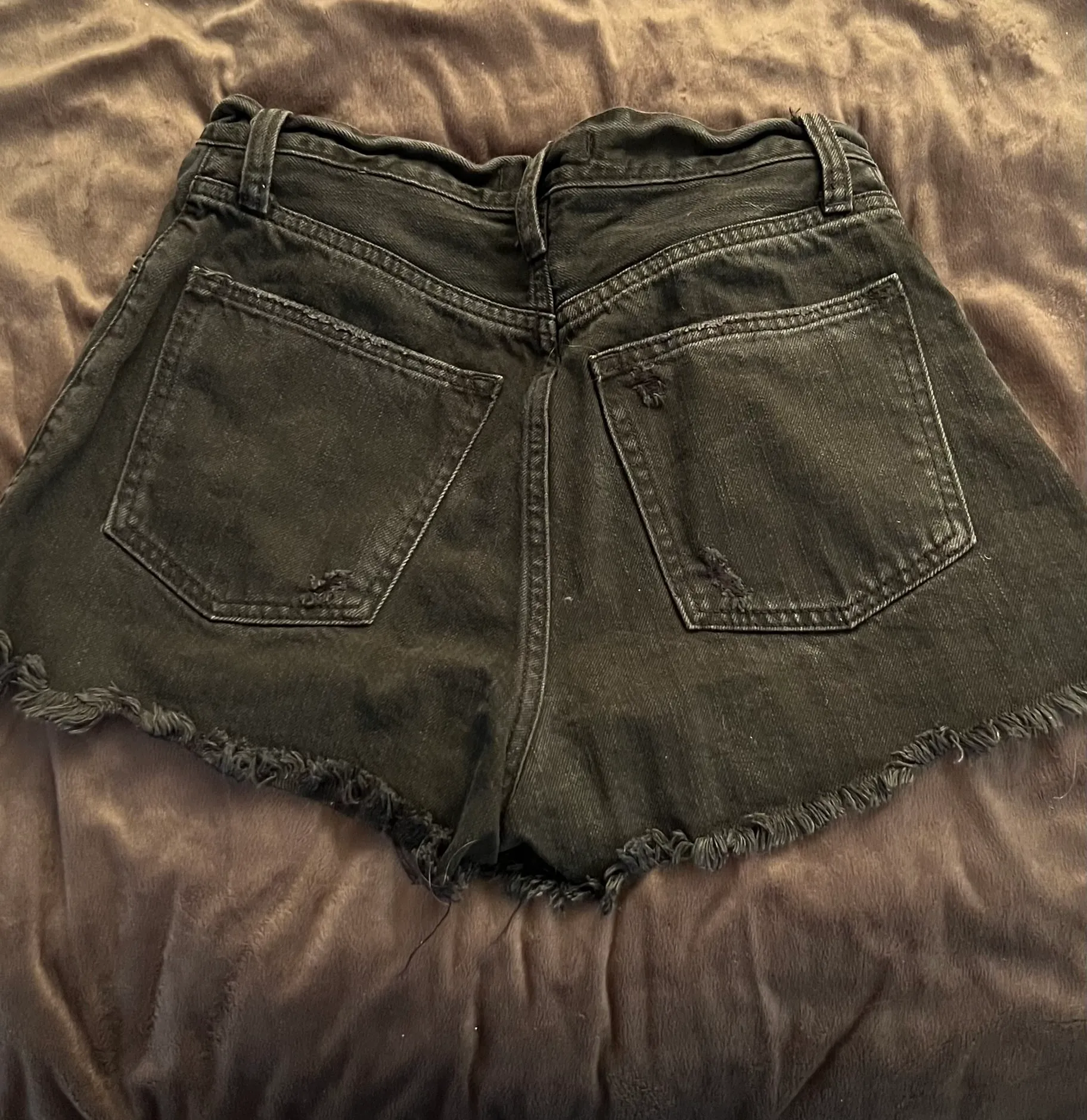 Black Denim Shorts - Image 3