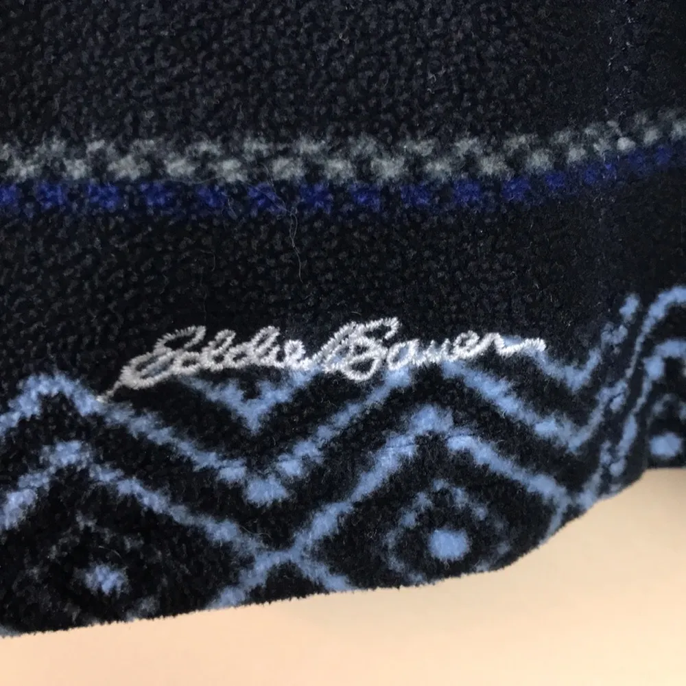 Women’s Fleece Striped Patterned Quarter Zip-Up Sweatshirt - Image 4