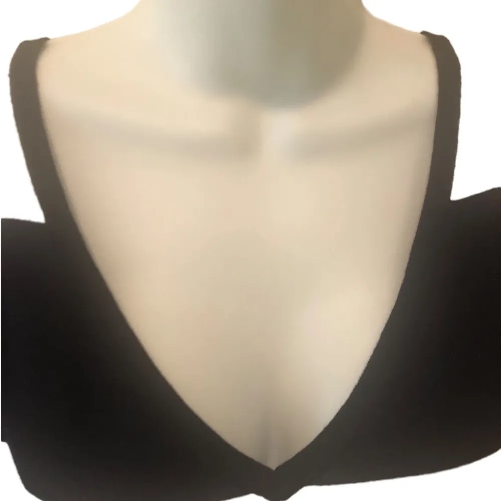 New Minnie Rose Saks Fifth Ave Striped Light V~Neck Sweater M/L Cotton Navy - Image 5