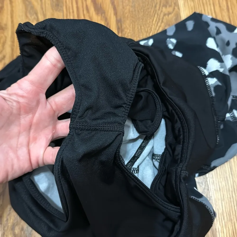 Athleta Black and White Athletic Shorts for Dynamic Performance - Image 9