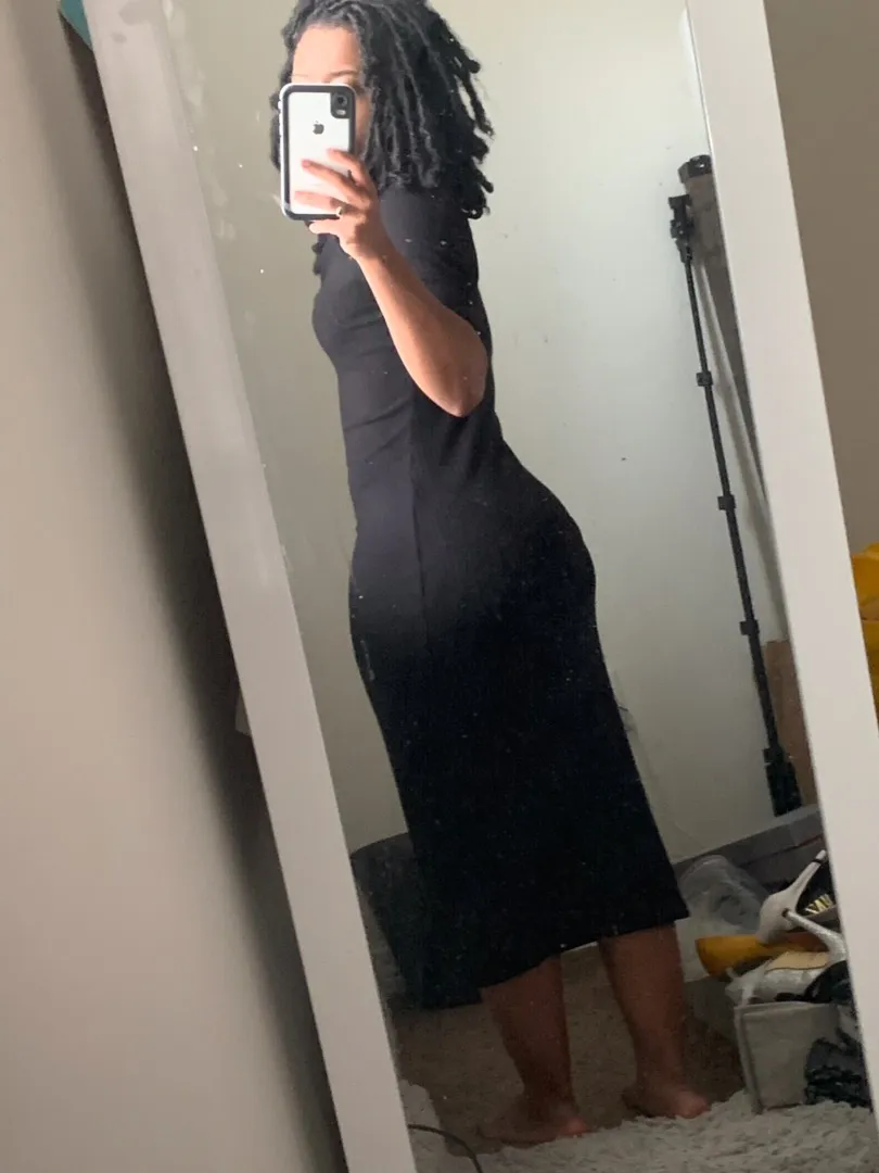 Black Midi Dress - Image 3