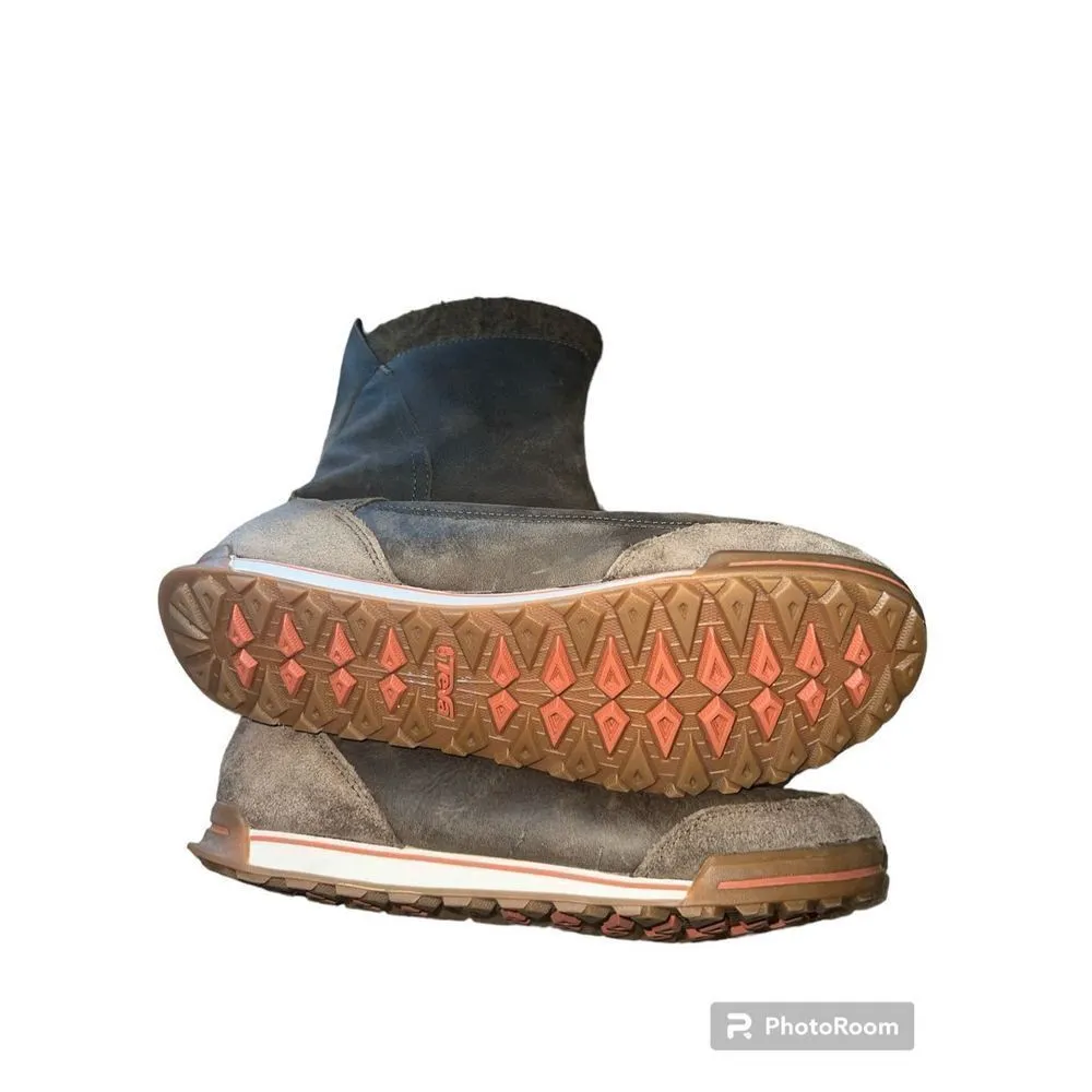 Teva ✨ HALEY WATERPROOF BOOTS SHOES SZ 8.5  LEATHER✨ - Image 4