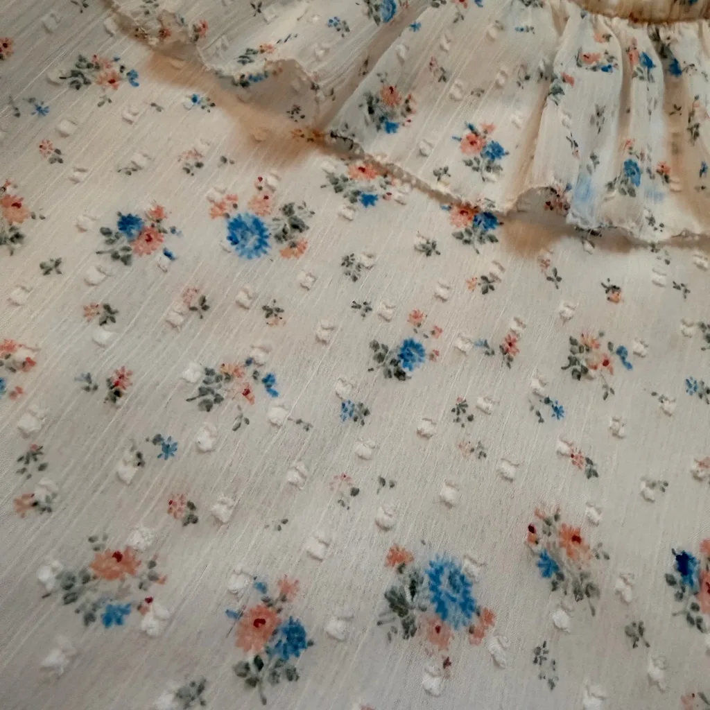 LOFT Sheer Ruffle Blouse - Image 2