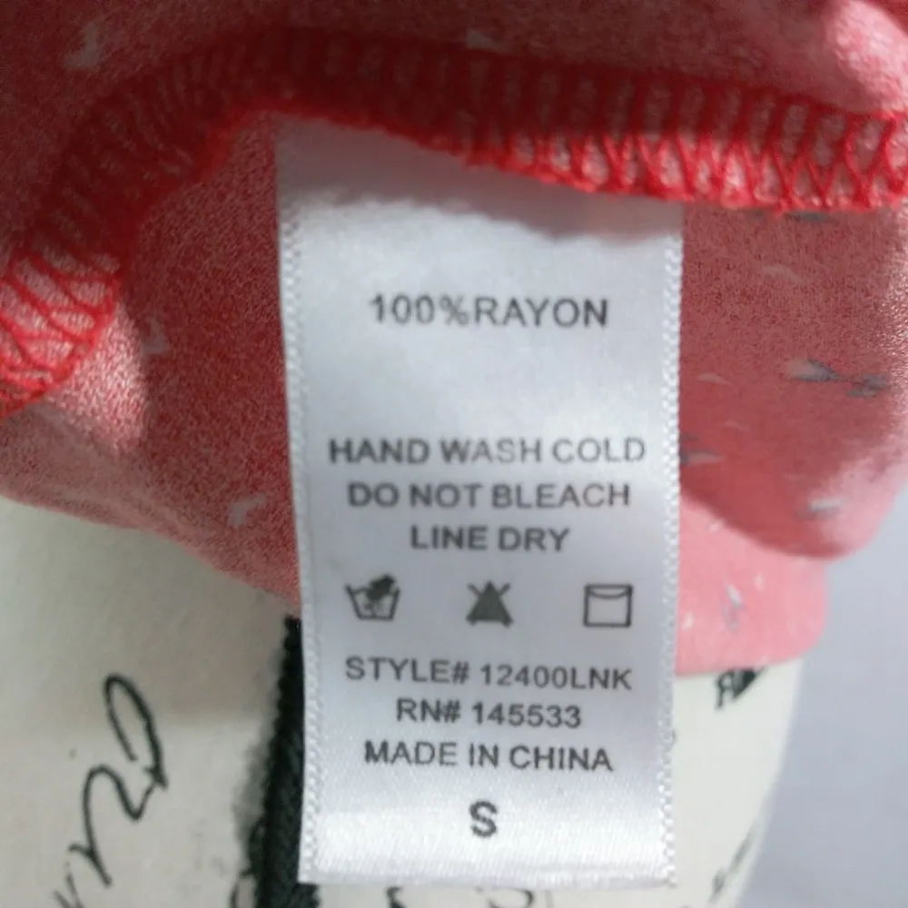 W5 Concepts Floral V Neck Flutter Sleeve S - Image 5