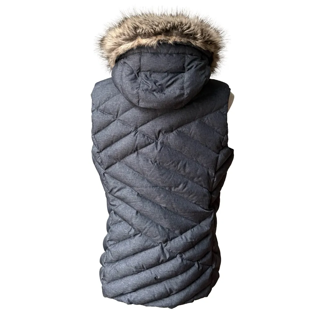 Eddie Bauer Slate Mountain 2.0 Down Vest in Dark Charcoal Heather, Sz L - Image 3