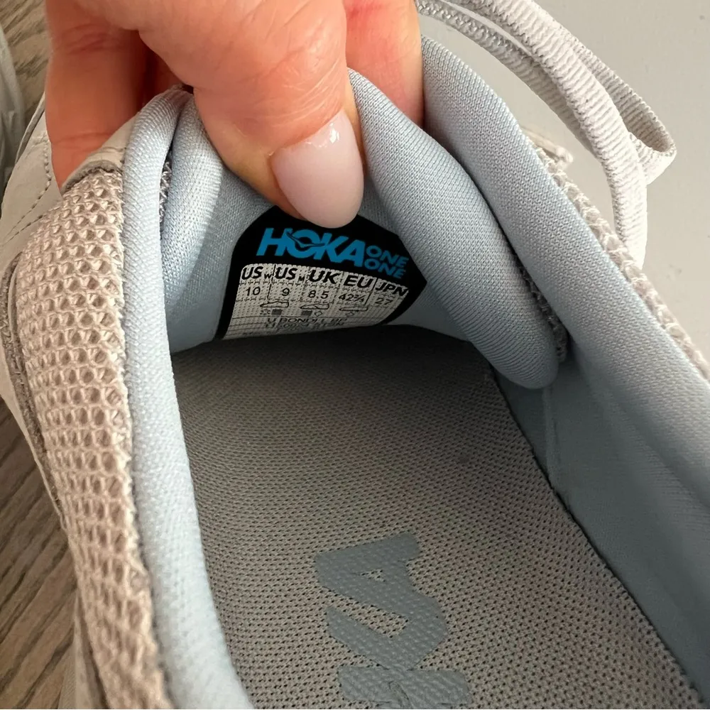 New HOKA + Anthropologie Vibrant Bloom Bondi L Sneakers in Grey - Image 9