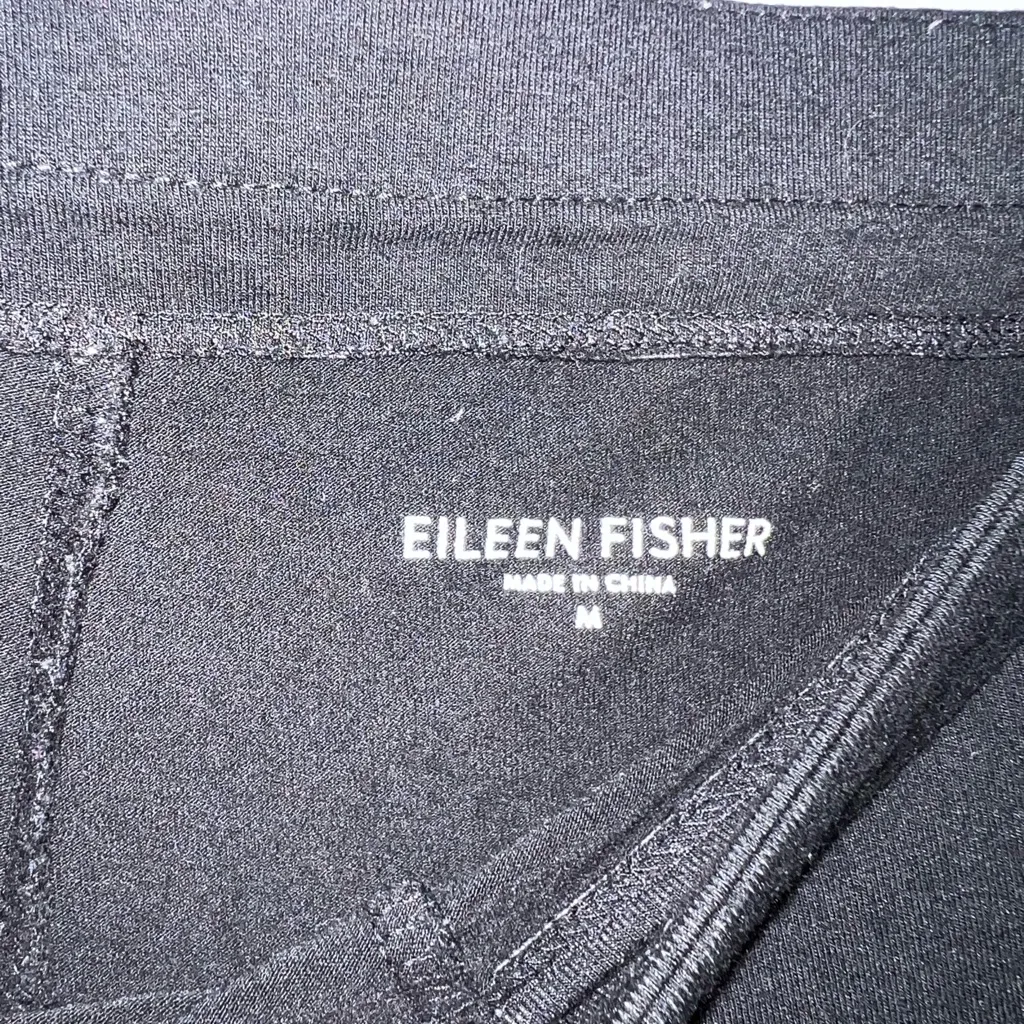 Eileen Fisher  Black Flare Pants Size Medium - Image 5
