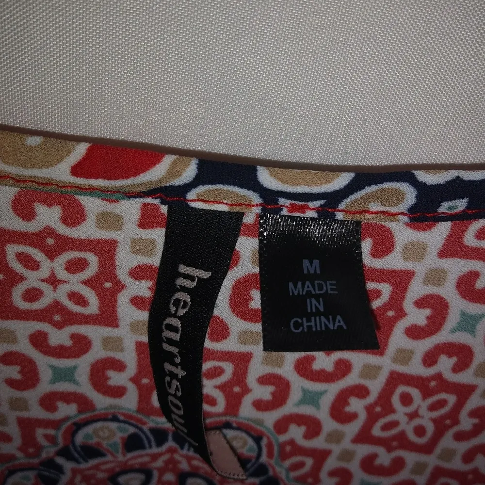 HeartSoul M Boho Bandana Hippie Style Top - Image 3