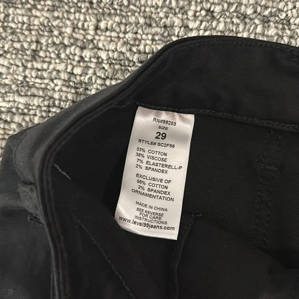 Level99 Lara Black Jogger Pants Sz 29 - Image 12