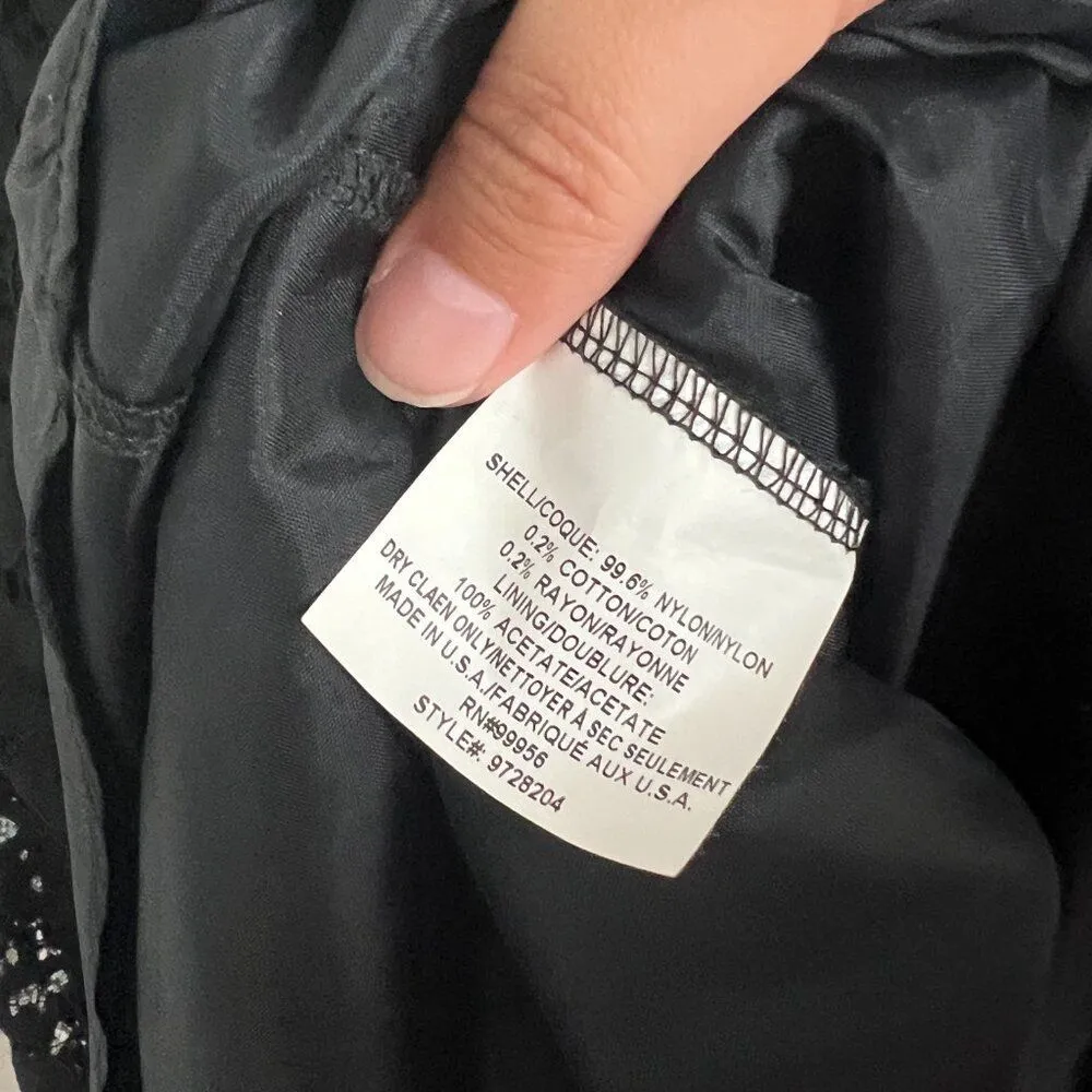 Shoshanna Vanita Black lace peplum dress size 2 - Image 14