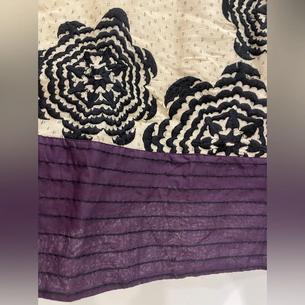 Anthropologie Lithe Embroidered Floral Dress Boho Cottagecore Y2K - Image 4