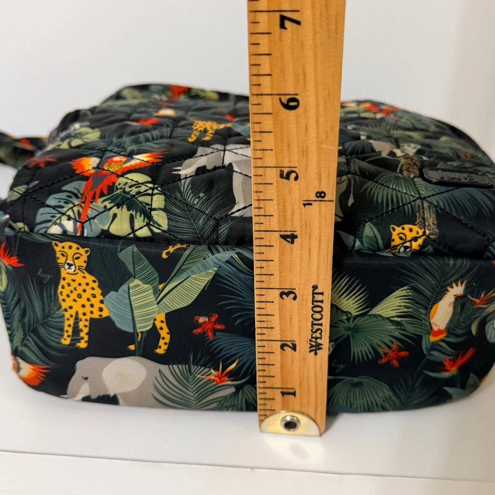 LUG Ranger Crossbody Bag Wildlife Tropical Jungle Animals Safari Black Nylon - Image 16